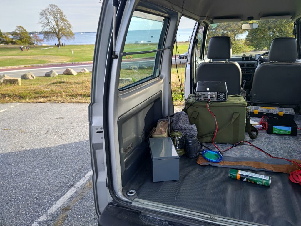 A mobile ham shack can be simple or complex